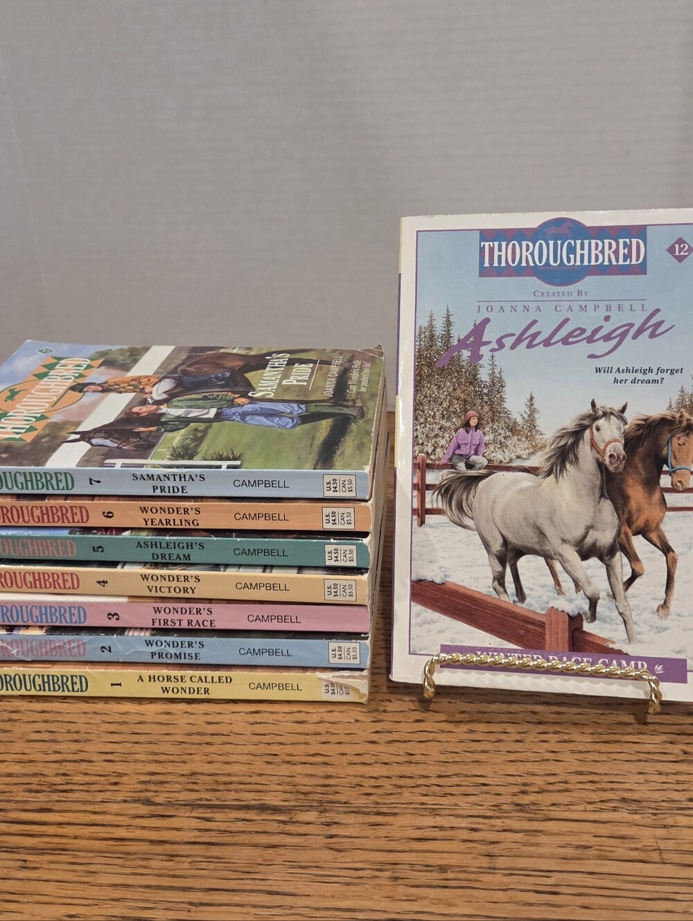 Lot Of 8 Thoroughbred Series Books Joanna Campbell 1 -7, 12 Ashleigh Winter Camp